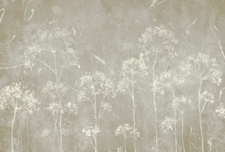 murais de parede Flores selvagens em estilo grunge u96551v2