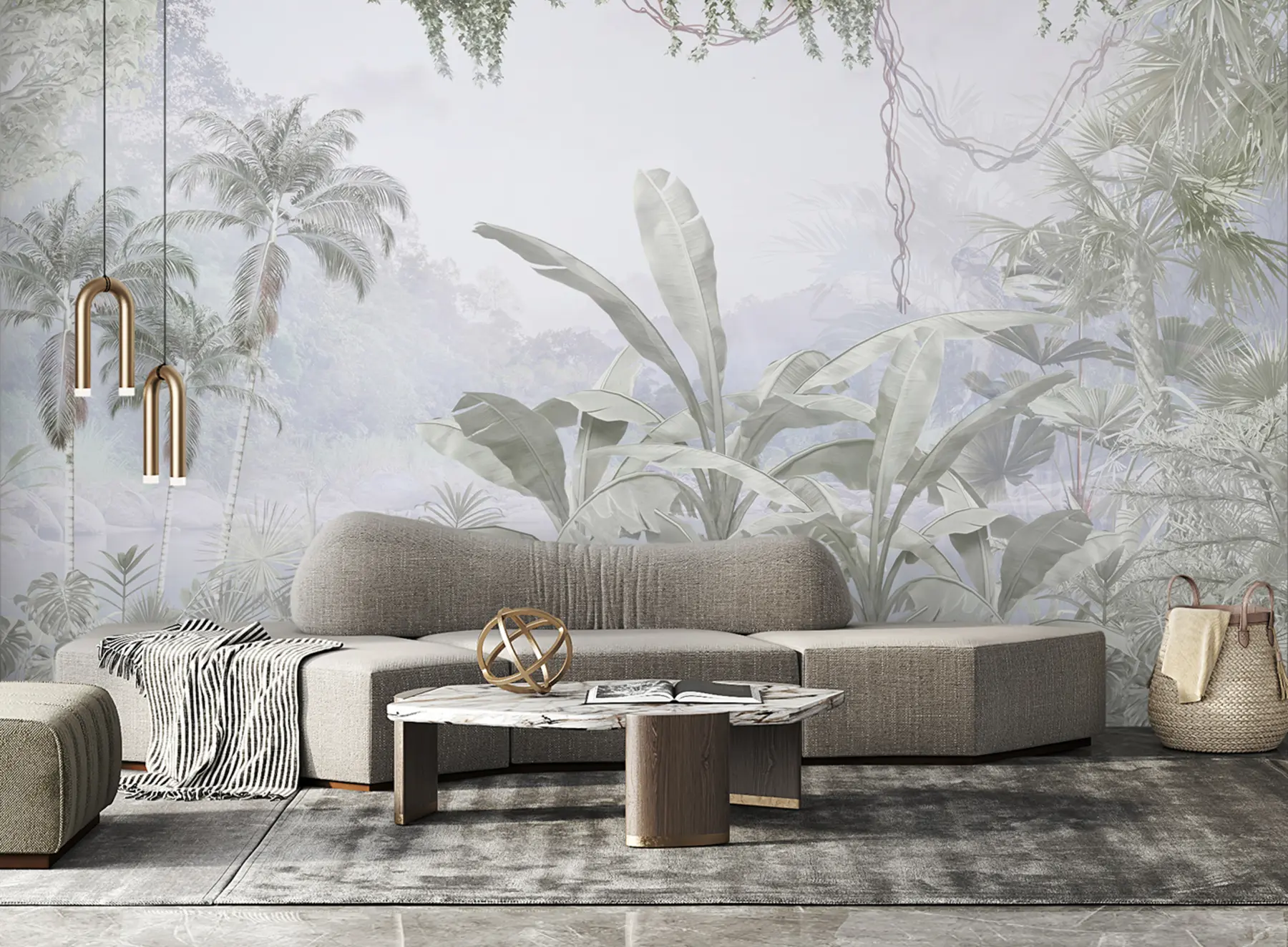 murais de parede Uma floresta tropical u97644