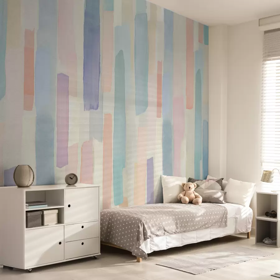 murais de parede Listras verticais do arco-íris u97869