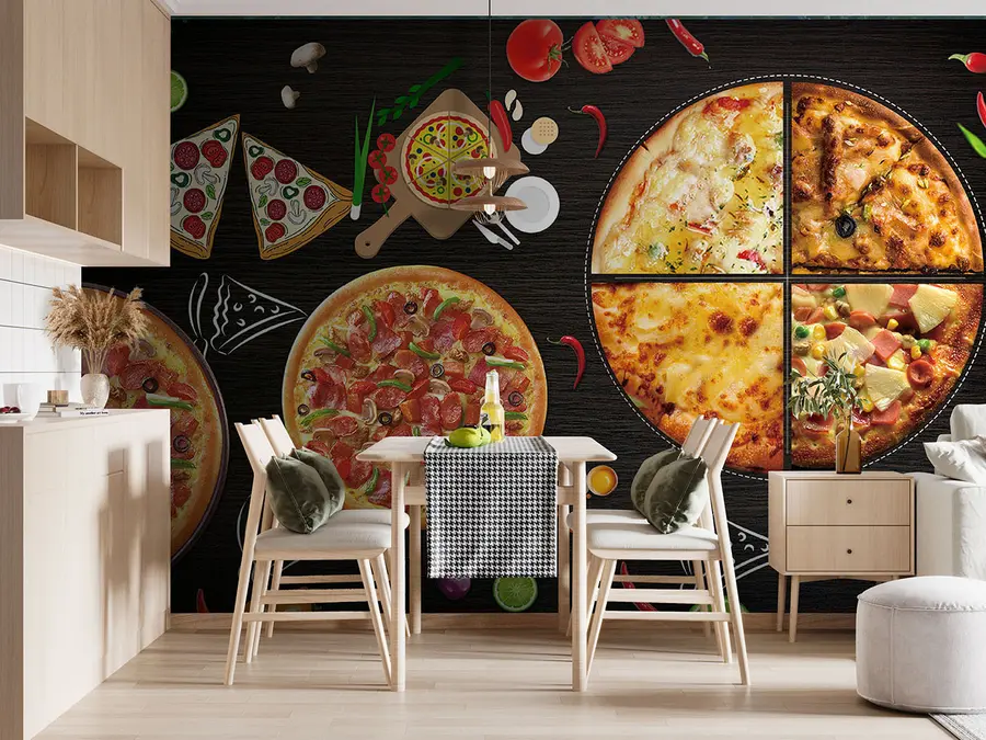 murais de parede Pizza u97436