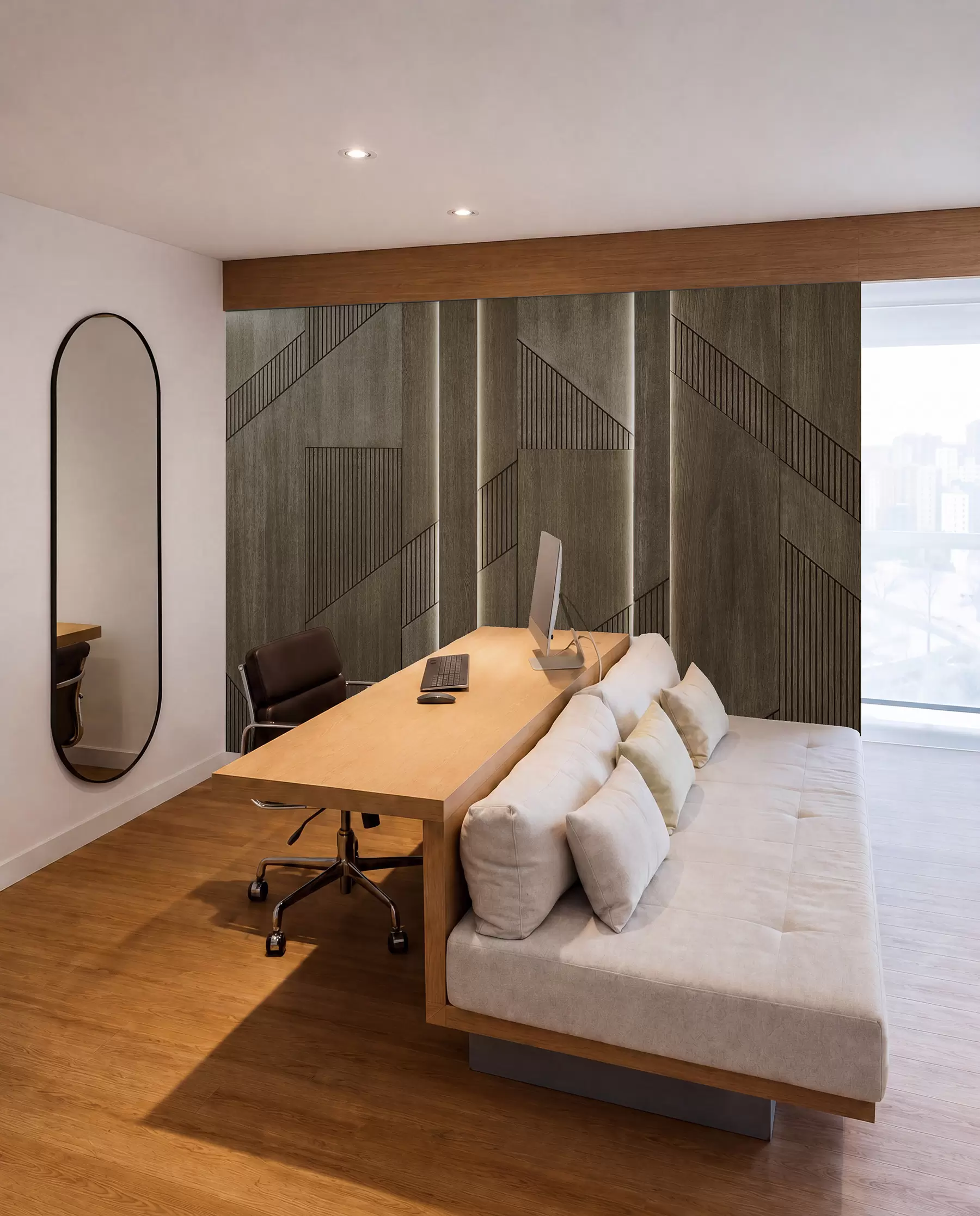 murais de parede Painel de madeira u97555