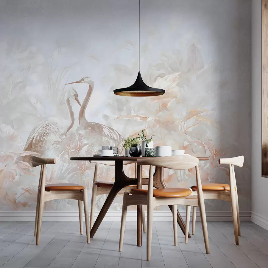 murais de parede Cegonhas apaixonadas u67508