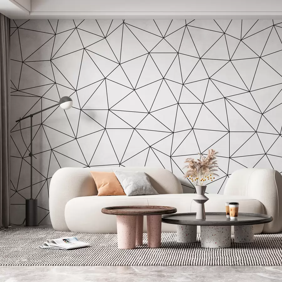 murais de parede Os triângulos abstractos minimalistas são uma nova tendência u98560