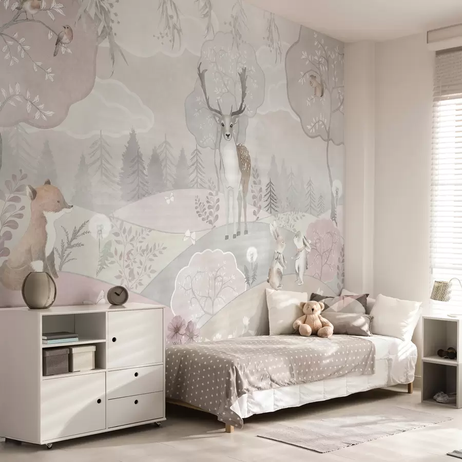 murais de parede Animais na floresta u98677