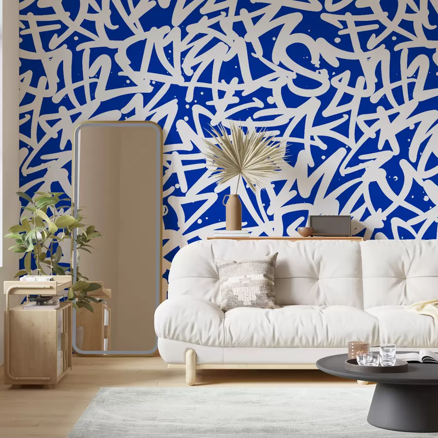 murais de parede Graffiti Emotions (Emoções do grafite): Azul u99087v2