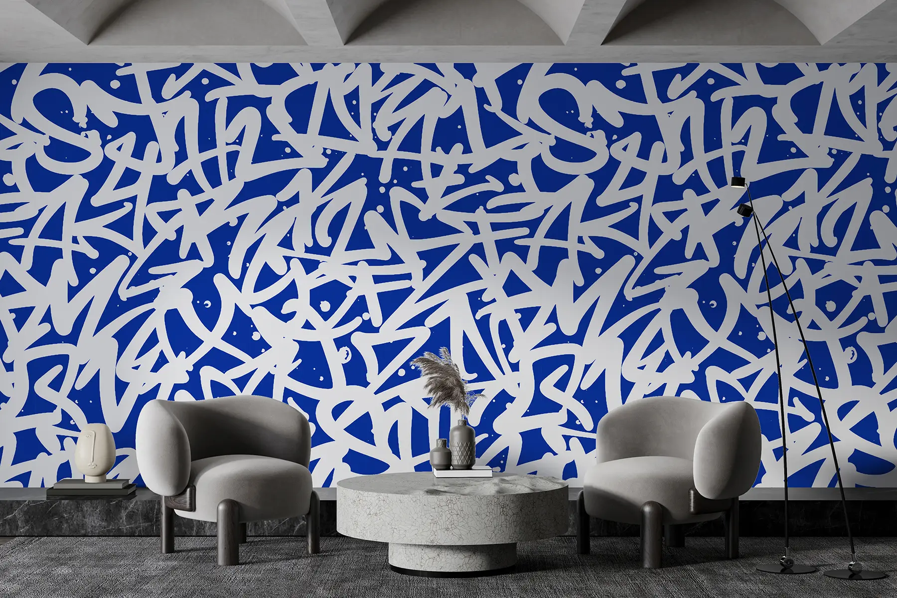 murais de parede Graffiti Emotions (Emoções do grafite): Azul u99087v2