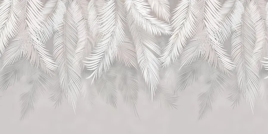 murais de parede Folhas de palmeira pendentes u48556d2