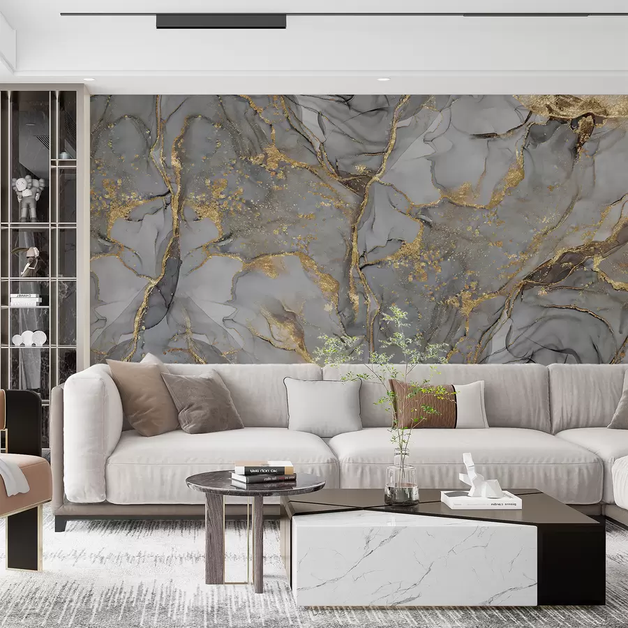 murais de parede Mármore cinzento u93578d2