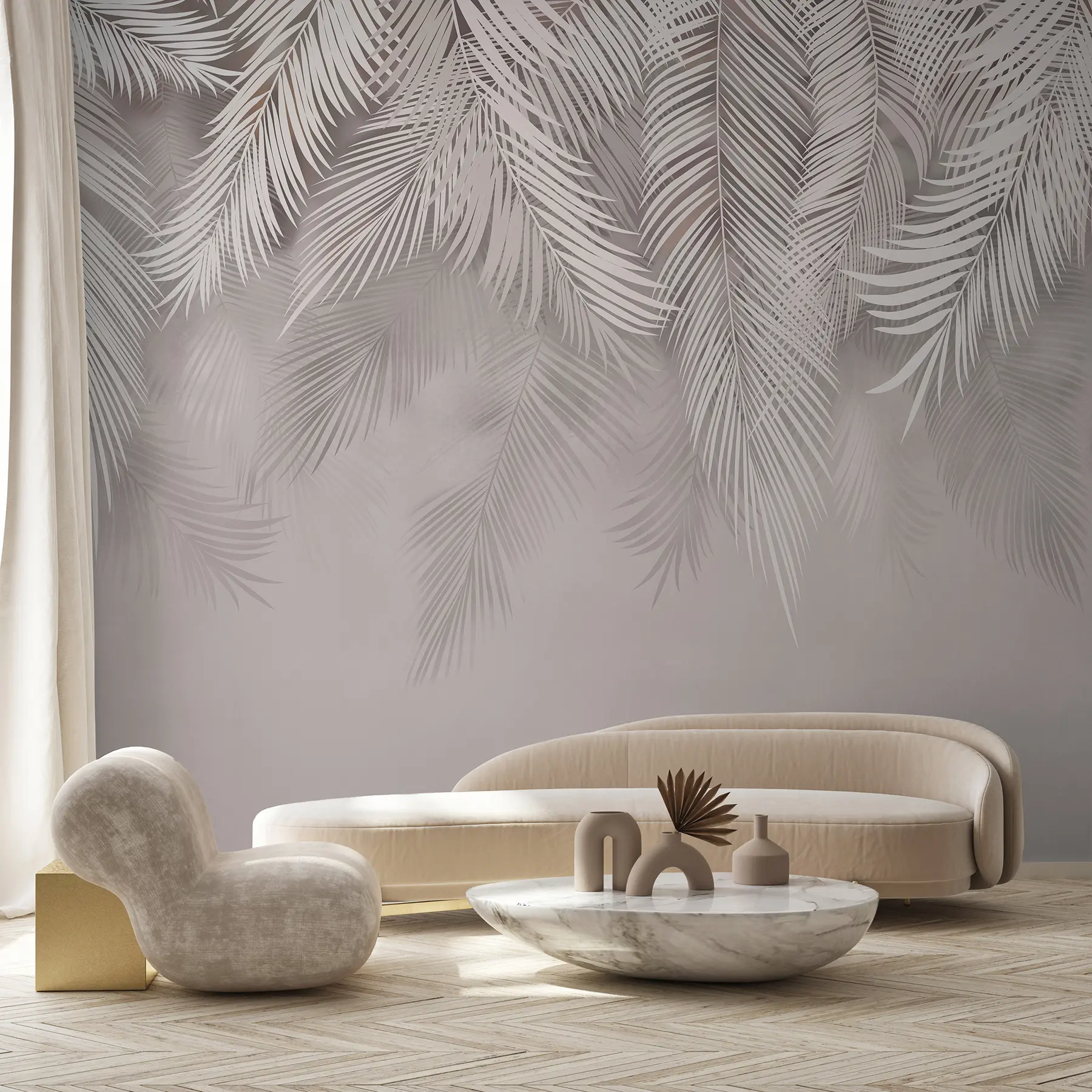 murais de parede Delicadas folhas caídas u48556v5d1