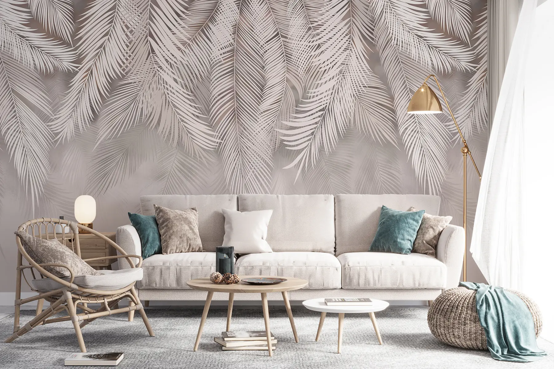 murais de parede Delicadas folhas caídas u48556v5d2