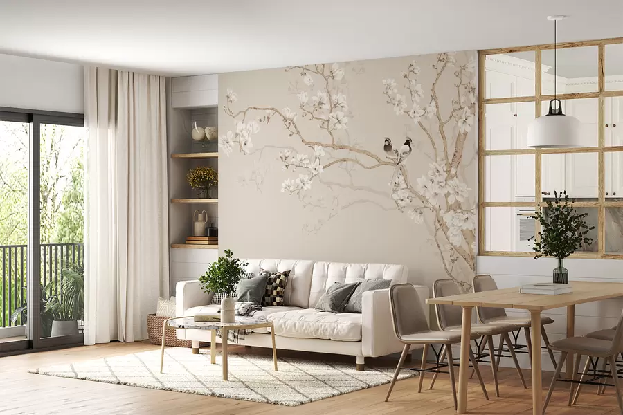 murais de parede Magnólia no jardim u25842d1