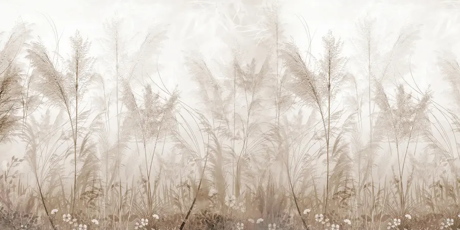 murais de parede Plantas altas em tons pastel u93903d2